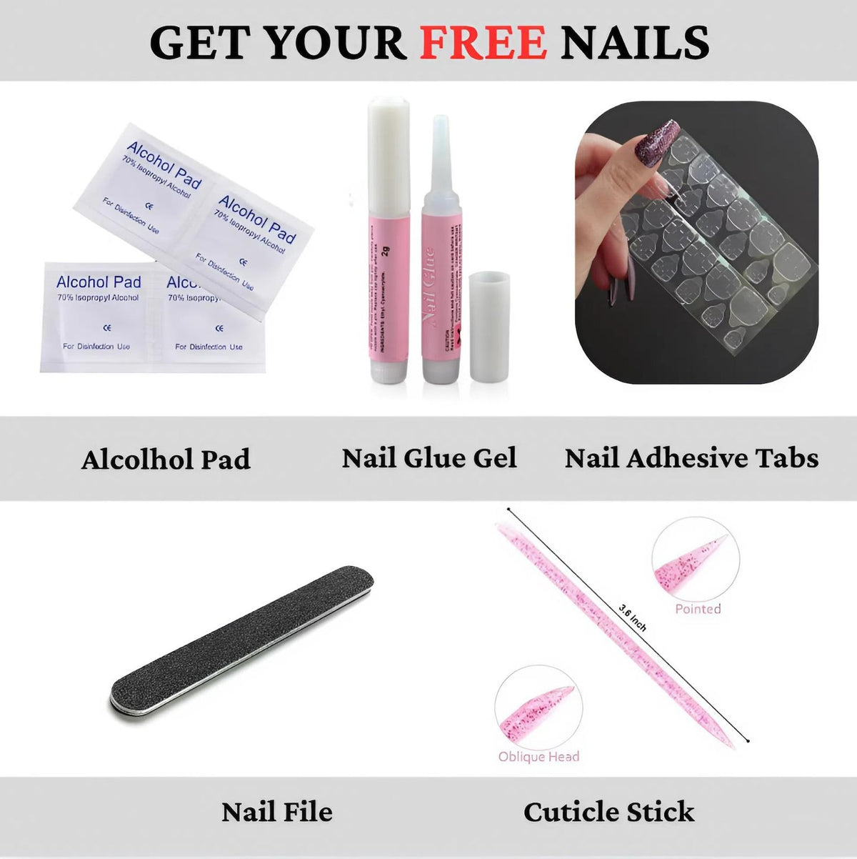 Botanical Leaf Press On Nails, Hand Painted Floral Pearl White False Nails Bridal