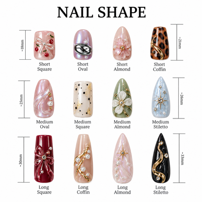 Gothic Press On Nails, Black Red Stiletto Nails with 3D Cross Chains & Vampire Nail Art