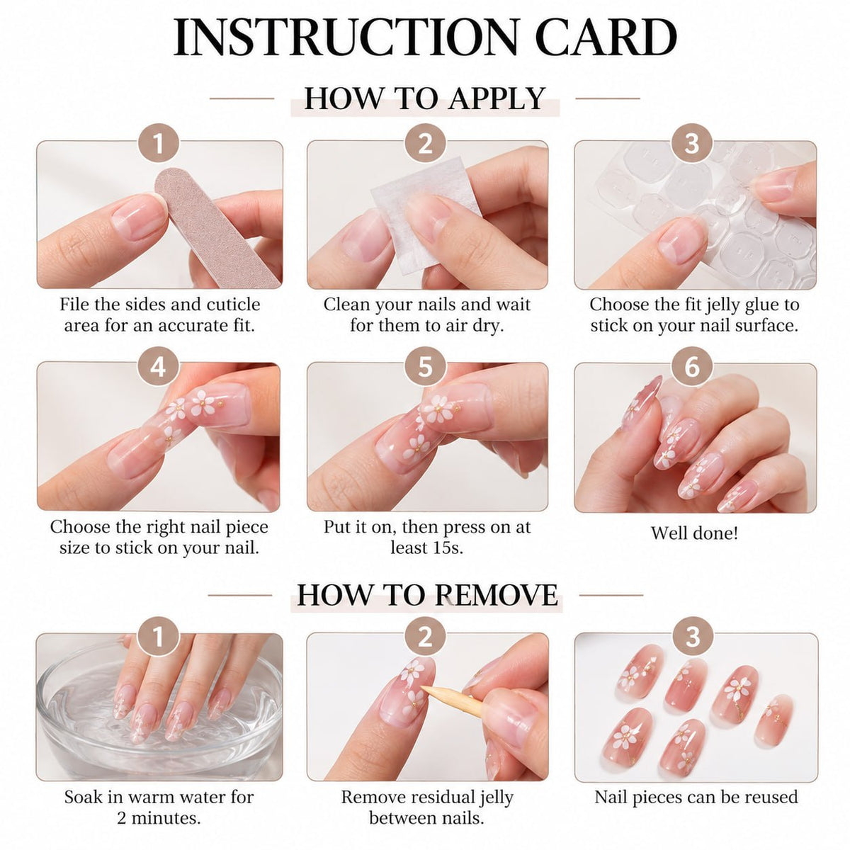 Handmade Pastel Button Nail Art, 3D Kawaii Polka Dot Press On Nails